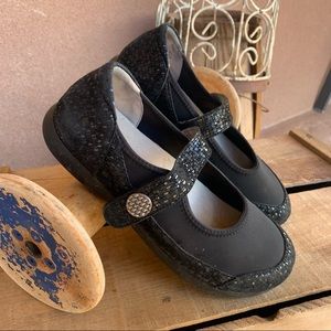 Alegria Gem Tile Me More Black Shoes